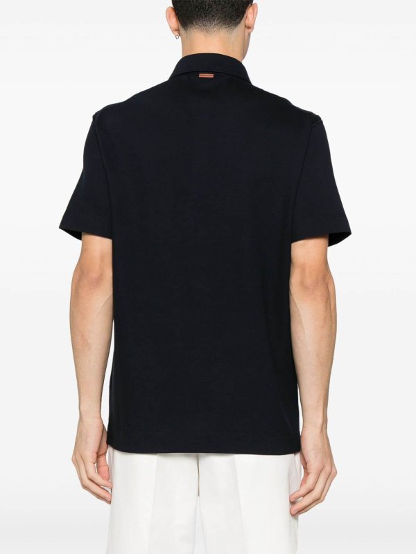 ZEGNA: ポロシャツ online - ポロシャツ - ブルー