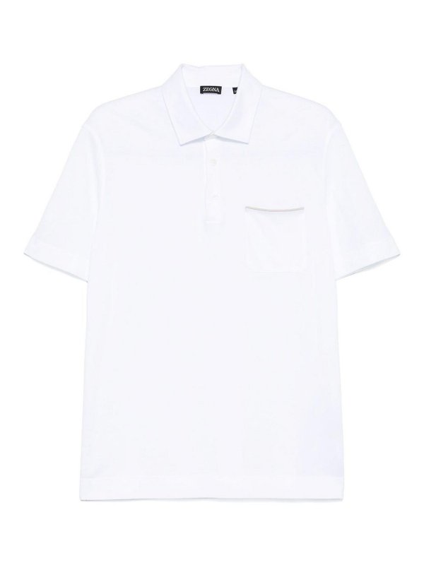 ZEGNA: ポロシャツ - ポロシャツ - 白