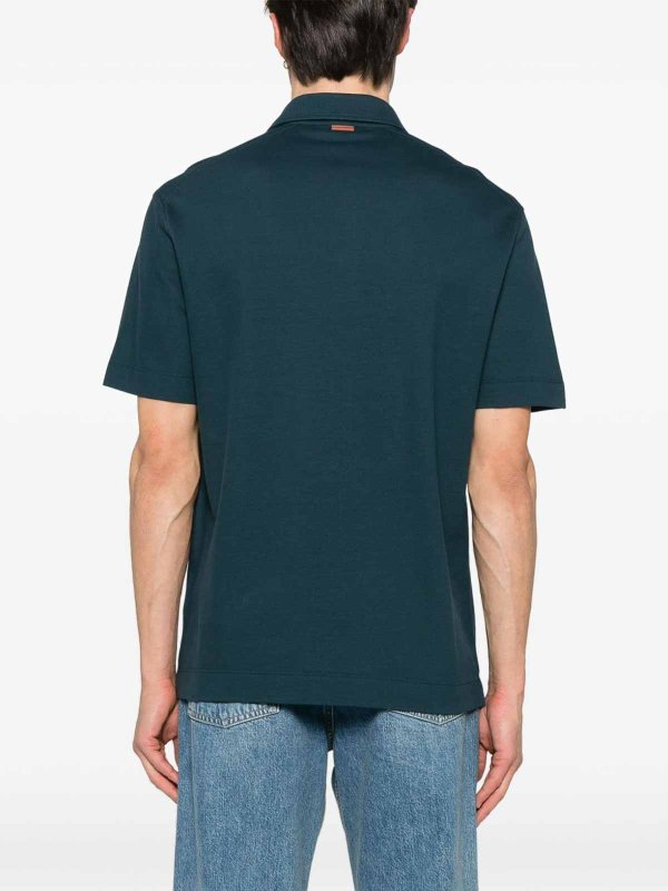 ZEGNA: ポロシャツ online - ポロシャツ - ブルー