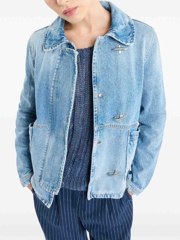 FAY: denim jacket online - Blazer