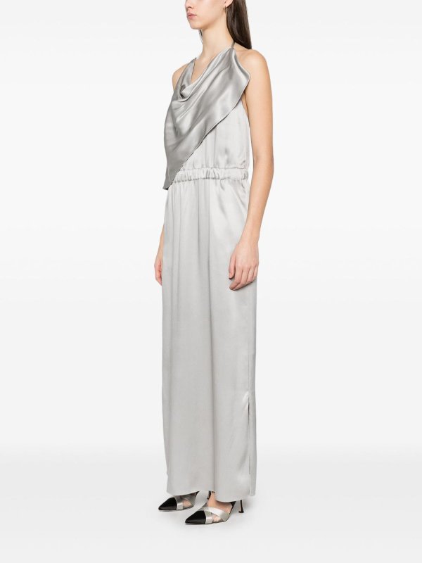 The Best Shops GIORGIO ARMANI: Knielange Kleider - Knielanges Kleid - Hellgrau