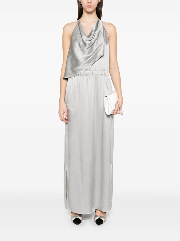 Knielanges Kleid - Hellgrau shop online: GIORGIO ARMANI