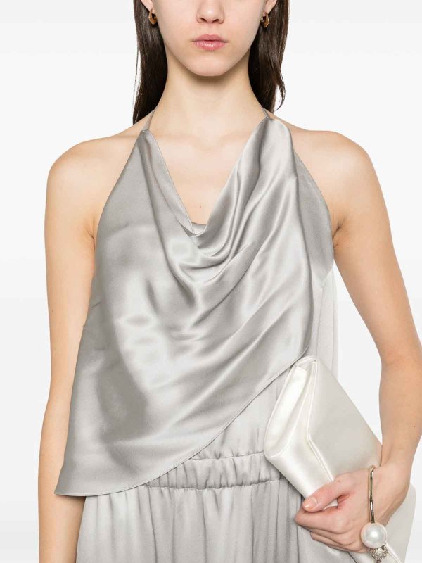 GIORGIO ARMANI buy online Knielanges Kleid - Hellgrau