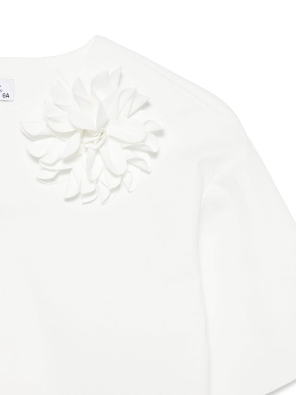 Il Gufo: Knielange Kleider online - Knielanges Kleid - Weiß