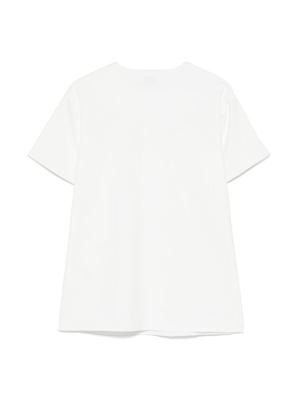 The Best Shops Il Gufo: Knielange Kleider - Knielanges Kleid - Weiß