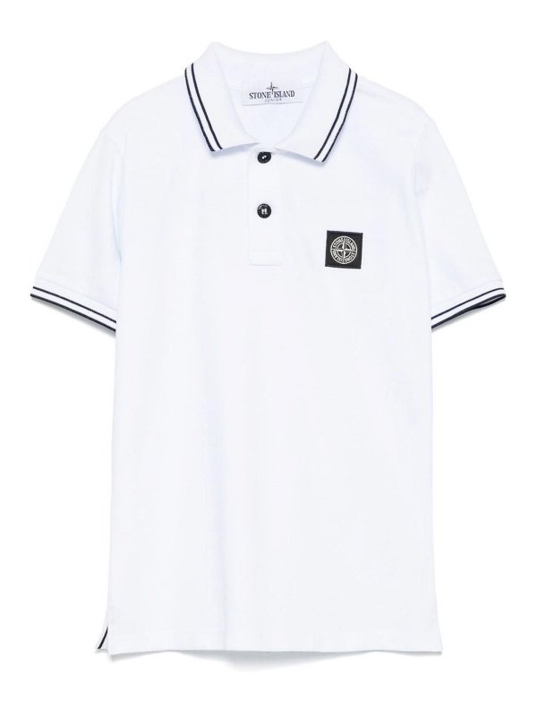 STONE ISLAND: Poloshirts - Poloshirt - Weiß