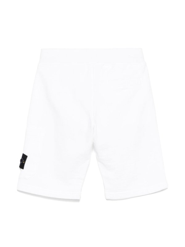 The Best Shops STONE ISLAND: pantaloni shorts - Shorts Con Applicazione Compass