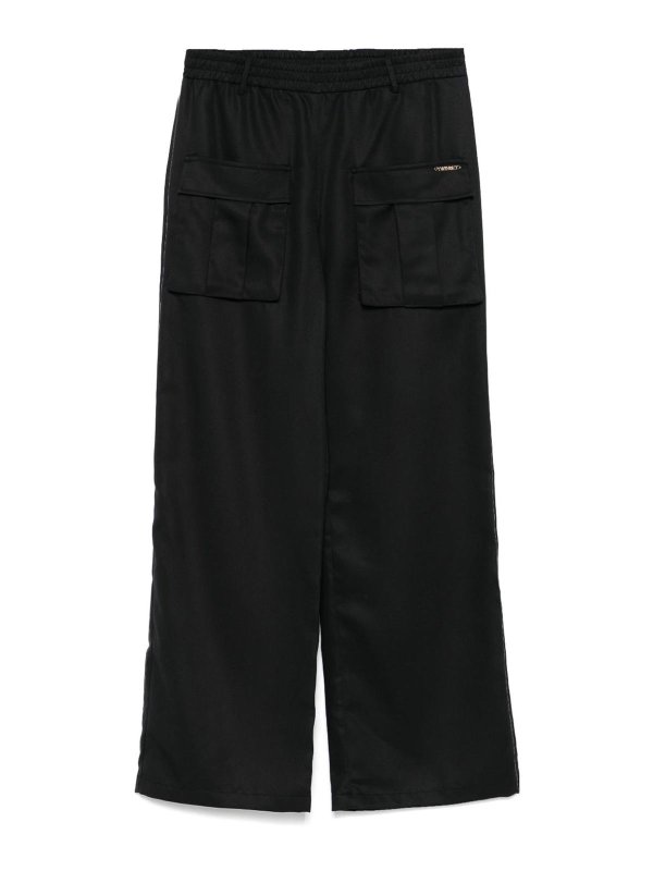TWINSET: casual trousers - Trousers with logo