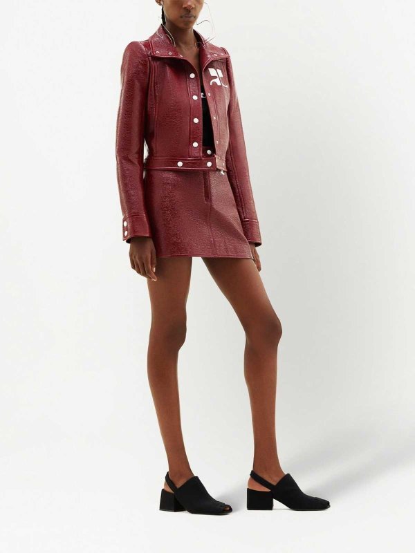 Minirock - Rot shop online: Courreges