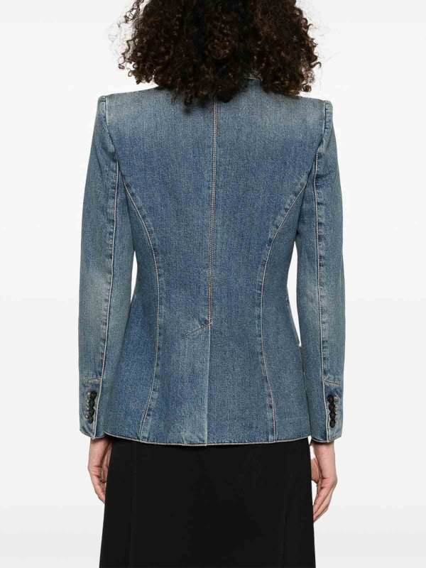 ALEXANDER MCQUEEN: デニムジャケット online - デニムジャケット - ブルー