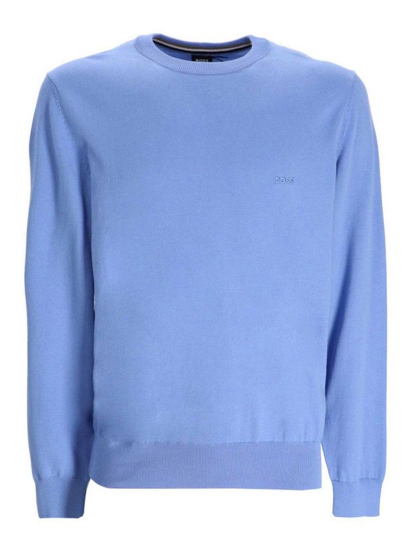 Hugo Boss: クルーネック - クルーネック - ブルー