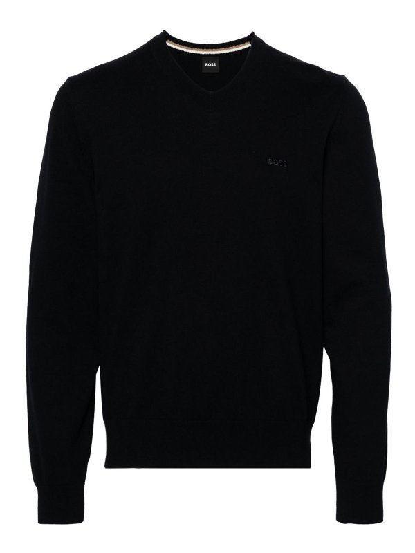 Hugo Boss: クルーネック - クルーネック - ブルー