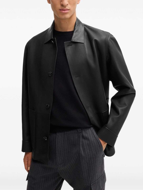 The Best Shops Hugo Boss: leather jacket - Leather jacket