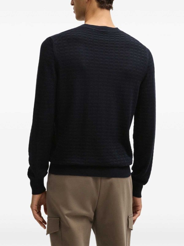 BOSS CAMEL: Escotes barcos online - Suéter Con Escote Barco - Azul