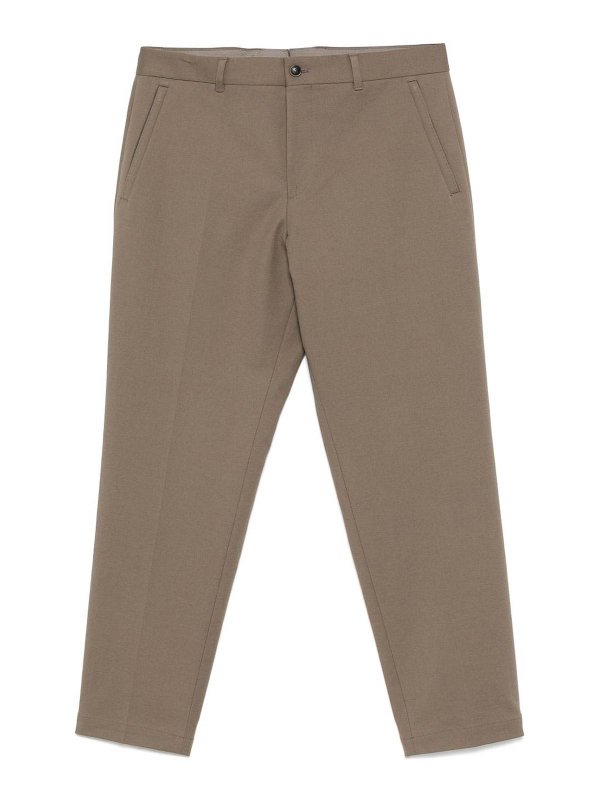 BOSS CAMEL: カジュアルトラウザー - カジュアルパンツ - 緑