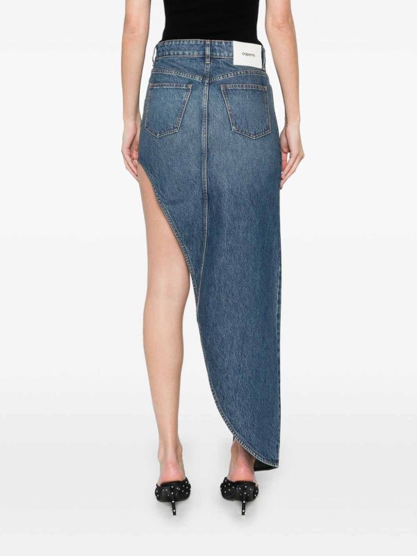 The Best Shops COPERNI: ニーレングススカート＆ミディ丈 - 膝丈/ミディスカート - ブルー