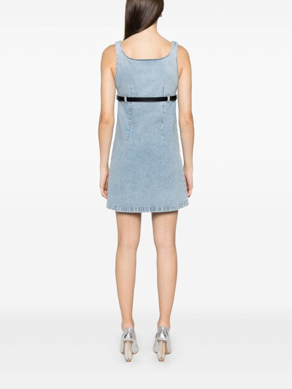 The Best Shops COPERNI: short dresses - Short denim dress with belt