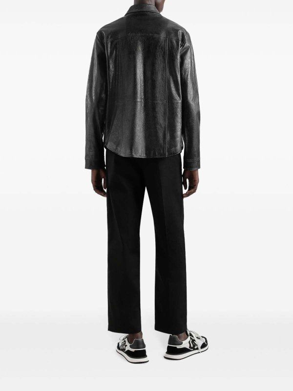 The Best Shops DOLCE & GABBANA: shirts - Leather shirt