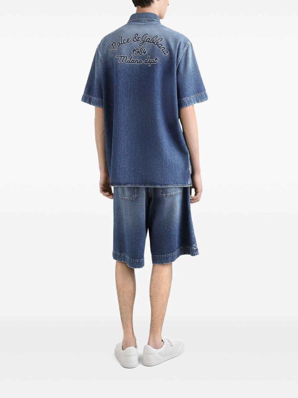 シャツ - ブルー shop online: DOLCE & GABBANA