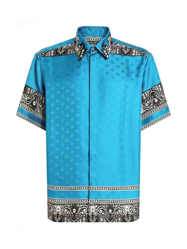 DOLCE & GABBANA: camicie - Camicia Con Stampa Bandana