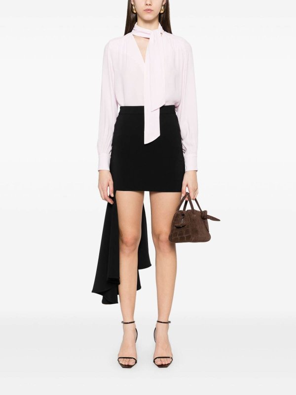 ELISABETTA FRANCHI buy online Blouse with knotted neck and border