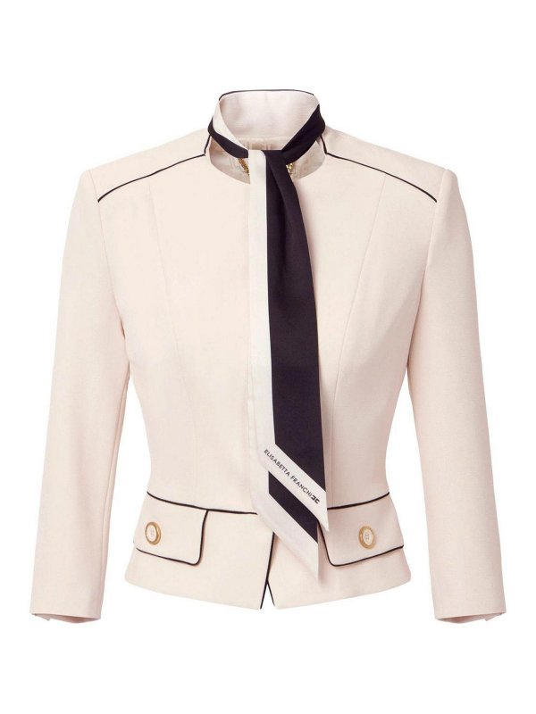 ELISABETTA FRANCHI: Blazer - Blazer - Beige