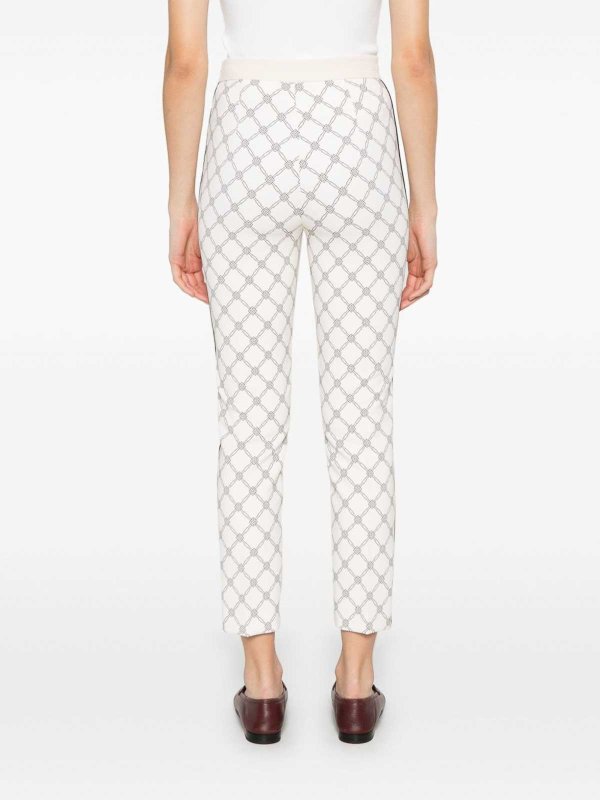 The Best Shops ELISABETTA FRANCHI: casual trousers - Crepe trousers with printing
