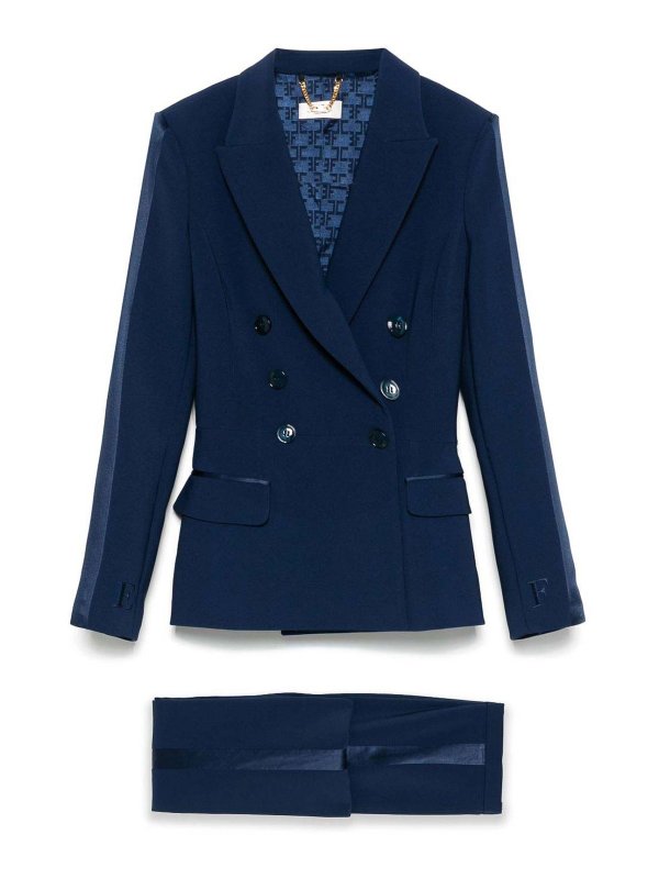 ELISABETTA FRANCHI: フォーマルスーツ - スーツ - ブルー