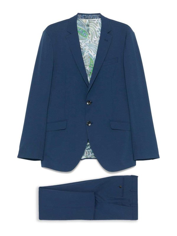 ETRO: フォーマルスーツ - フォーマルスーツ - ブルー
