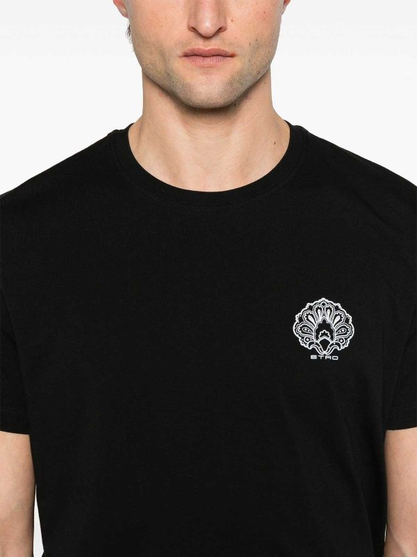 ETRO: Tシャツ online - Tシャツ - 黒
