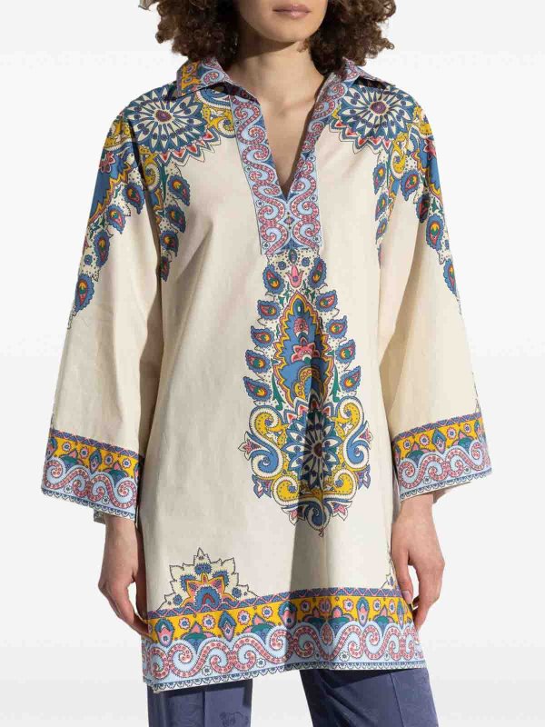 チュニック - 白 shop online: ETRO