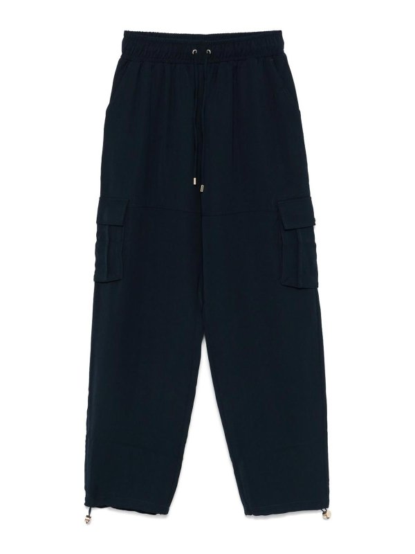 Liu Jo: カジュアルトラウザー - カジュアルパンツ - ブルー