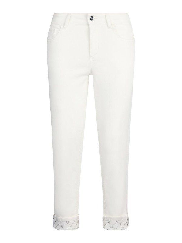 Liu Jo: カジュアルトラウザー - カジュアルパンツ - 白