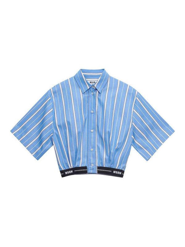 m.s.g.m.: シャツ - シャツ - ブルー