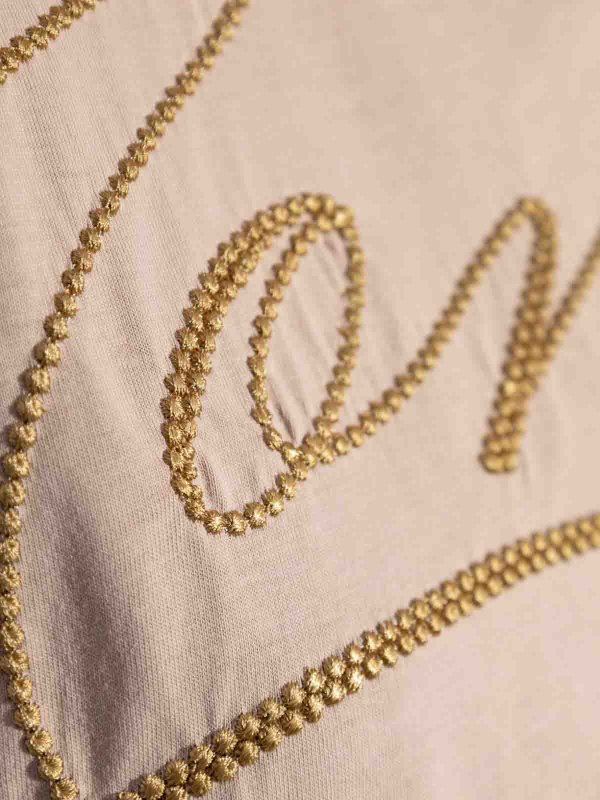 MONCLER: T-shirts online - T-Shirt - Beige