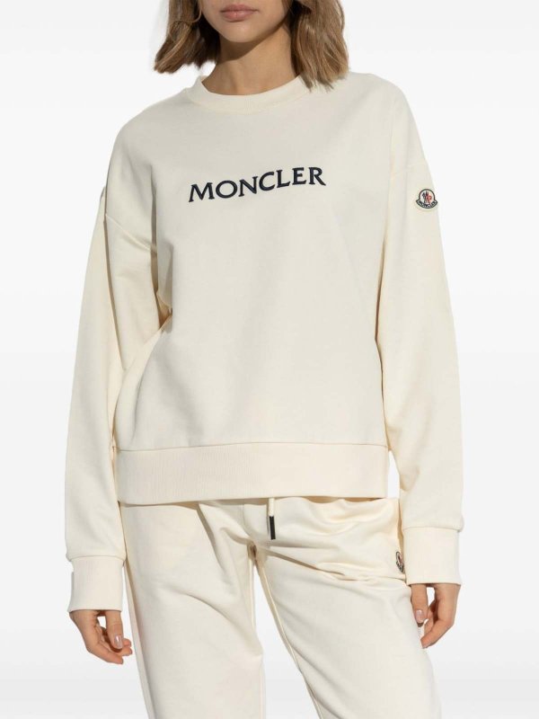 The Best Shops MONCLER: スウェット＆セーター - スウェットシャツ/セーター - 白