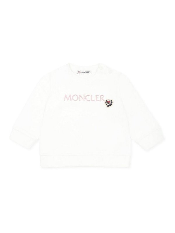 MONCLER JR: Sweatshirts und Pullover - Sweatshirt - Weiß
