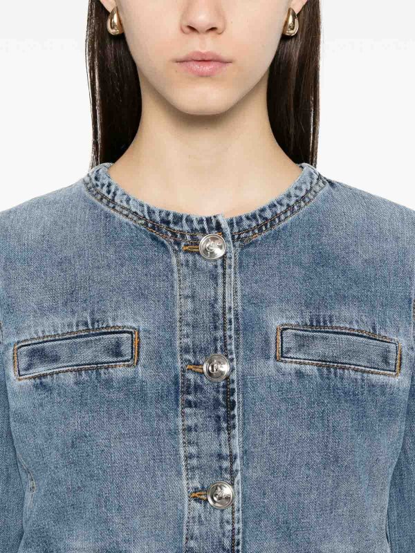 Denim Giacca shop online: Pinko