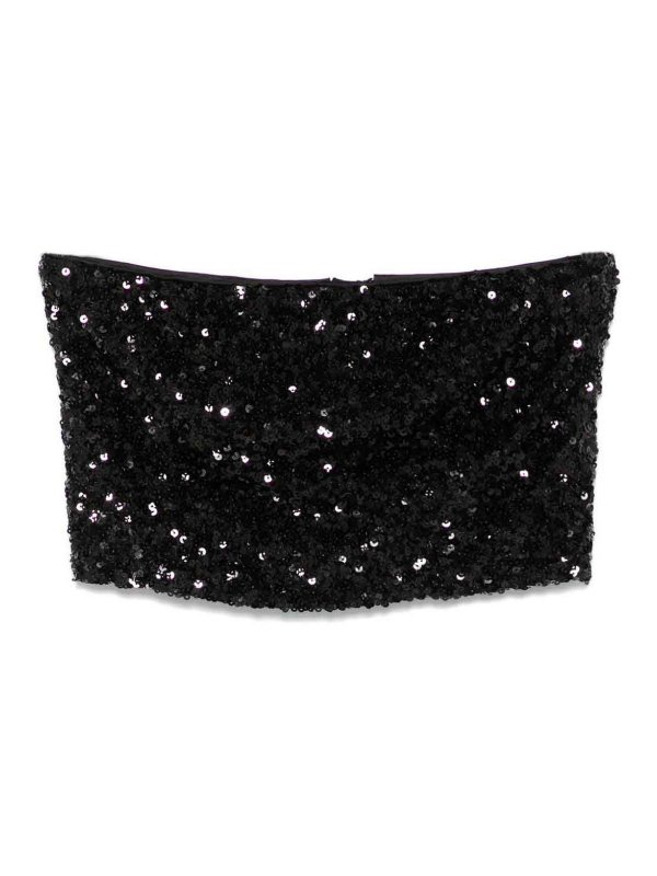 ROTATE Birger Christensen: Tops y camisetas sin mangas - Top - Negro