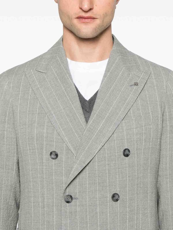 ブレザー - ライトグレー shop online: TAGLIATORE