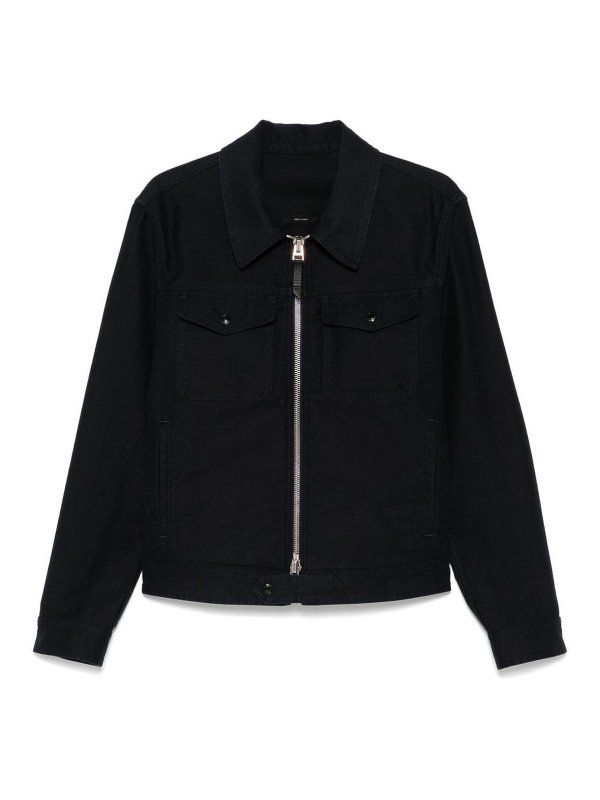 TOM FORD: カジュアルジャケット - カジュアルジャケット - ブルー