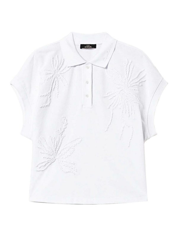 TWINSET: Poloshirts - Poloshirt - Weiß