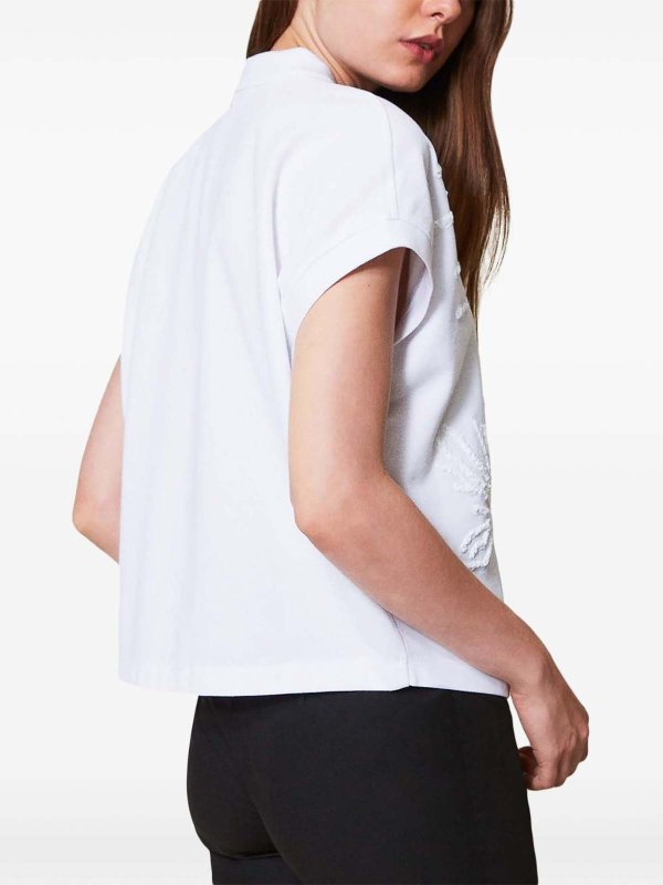 The Best Shops TWINSET: Poloshirts - Poloshirt - Weiß