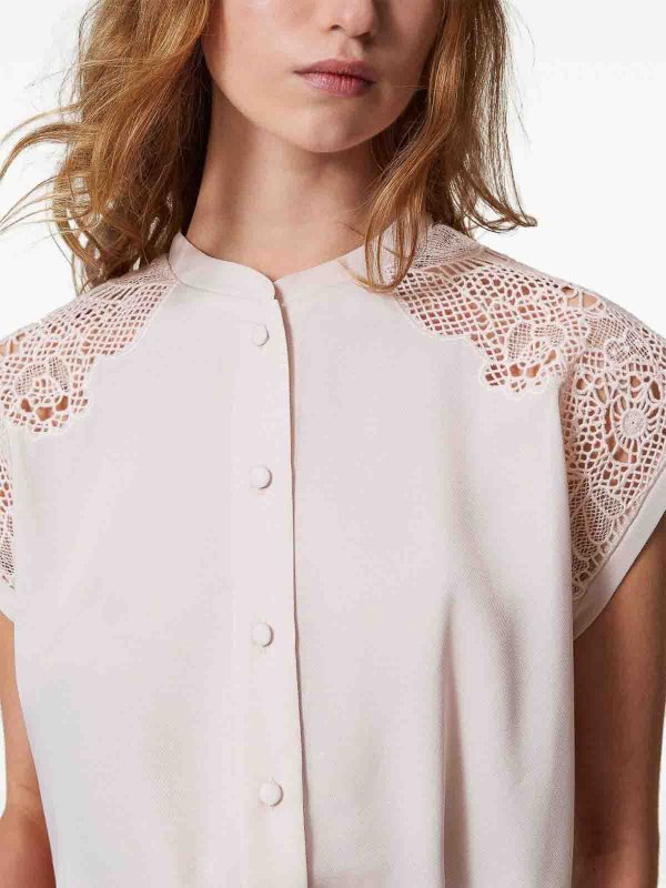 TWINSET: shirts online - Shirt with embroidery