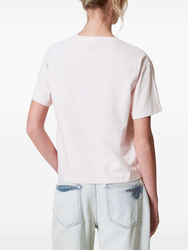 The Best Shops TWINSET: T-shirts - T-Shirt - Nude