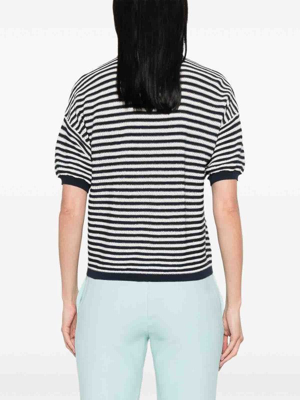 The Best Shops TWINSET: polo shirts - Lurex striped pole