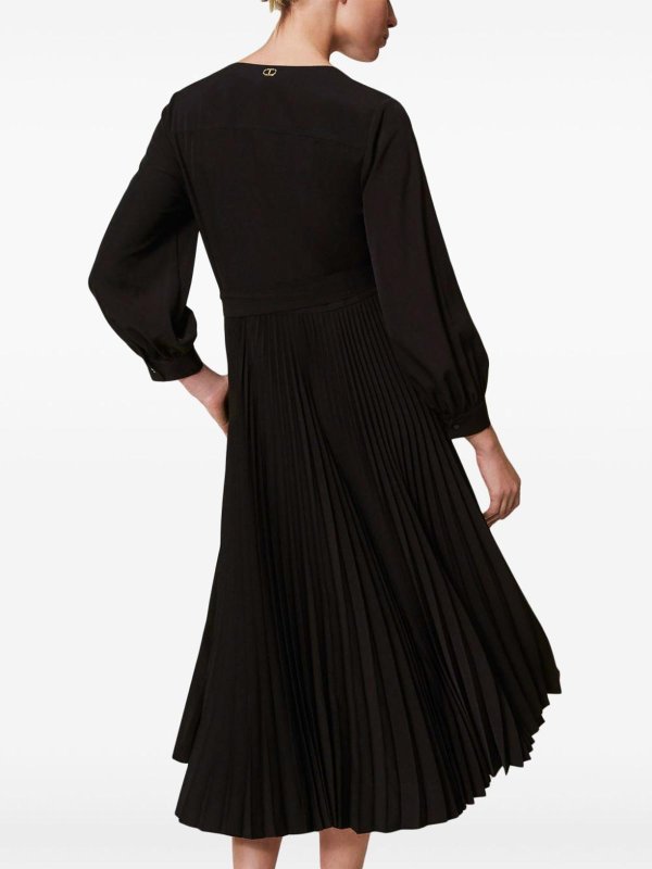 TWINSET: knee length dresses online - Midi dress with folds