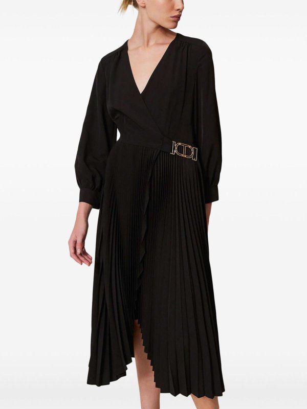 Midi dress with folds shop online: TWINSET