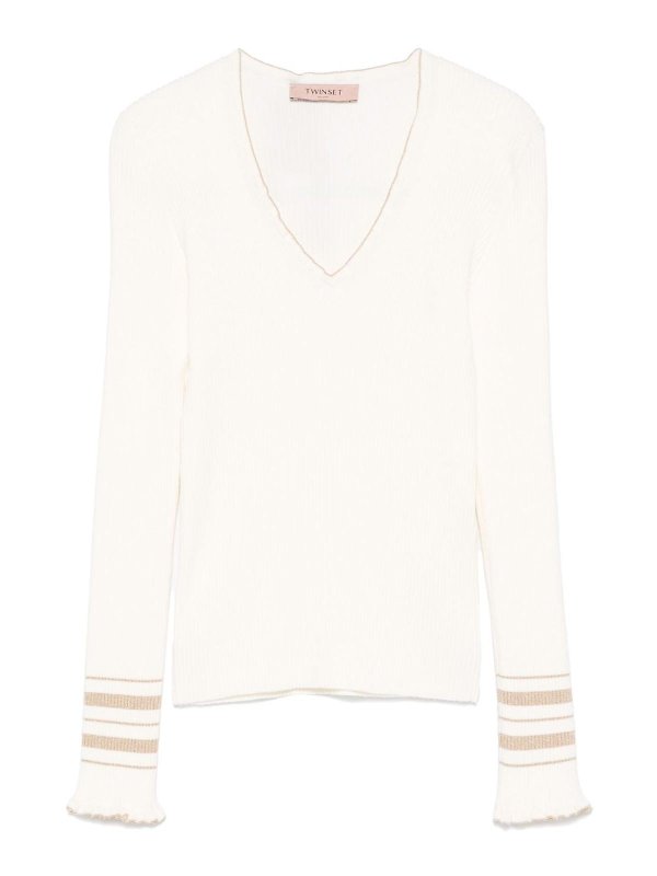 TWINSET: トップス＆タンクトップ - トップ/タンクトップ - ベージュ