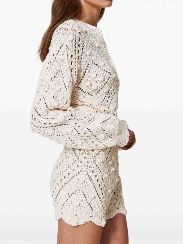 カーディガン - 白 shop online: TWINSET